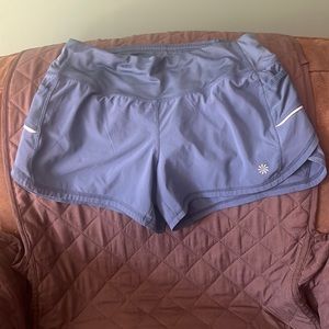 Athleta blue running shorts in small